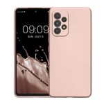 Laptop, Telefoane si Tablete - Telefoane mobile si accesorii - Accesorii Telefoane - Huse telefoane - Husa Kwmobile pentru Samsung Galaxy A53 5G, anti-alunecare, silicon, auriu - Infinity.ro