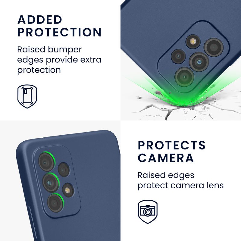 Laptop, Telefoane si Tablete - Telefoane mobile si accesorii - Accesorii Telefoane - Huse telefoane - Husa Kwmobile pentru Samsung Galaxy A53 5G, anti-alunecare, protectie la zgarieturi, silicon, albastru - Infinity.ro