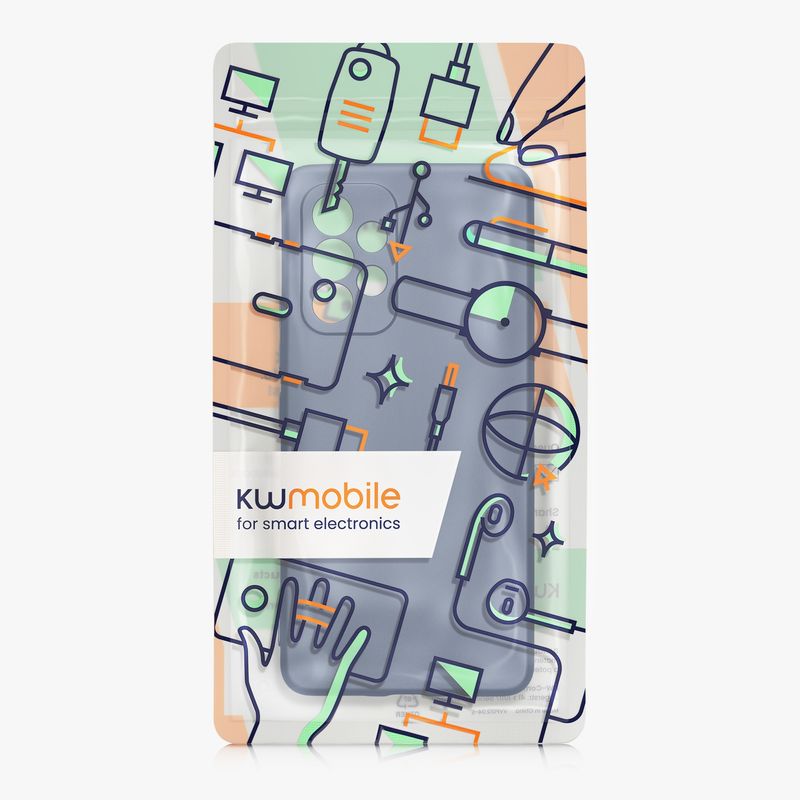 Laptop, Telefoane si Tablete - Telefoane mobile si accesorii - Accesorii Telefoane - Huse telefoane - Husa Kwmobile pentru Samsung Galaxy A53 5G, anti-alunecare, protectie la zgarieturi, silicon, albastru - Infinity.ro