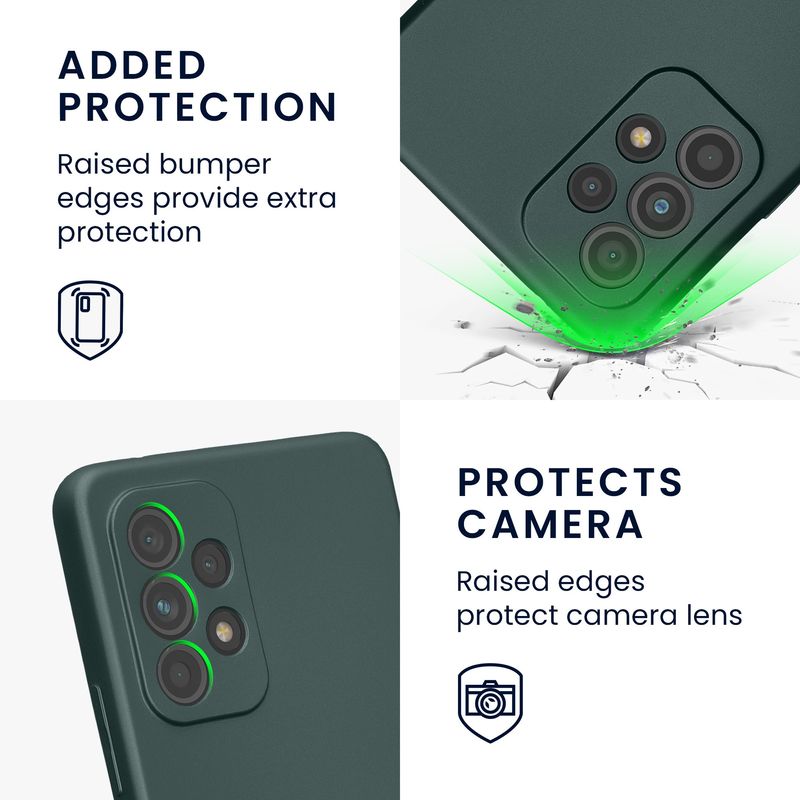 Laptop, Telefoane si Tablete - Telefoane mobile si accesorii - Accesorii Telefoane - Huse telefoane - Husa Kwmobile pentru Samsung Galaxy A53 5G, anti-alunecare, silicon, turcoaz - Infinity.ro