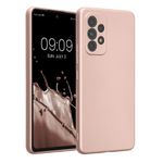 Laptop, Telefoane si Tablete - Telefoane mobile si accesorii - Accesorii Telefoane - Huse telefoane - Husa Kwmobile pentru Samsung Galaxy A53 5G, anti-alunecare, silicon, auriu - Infinity.ro