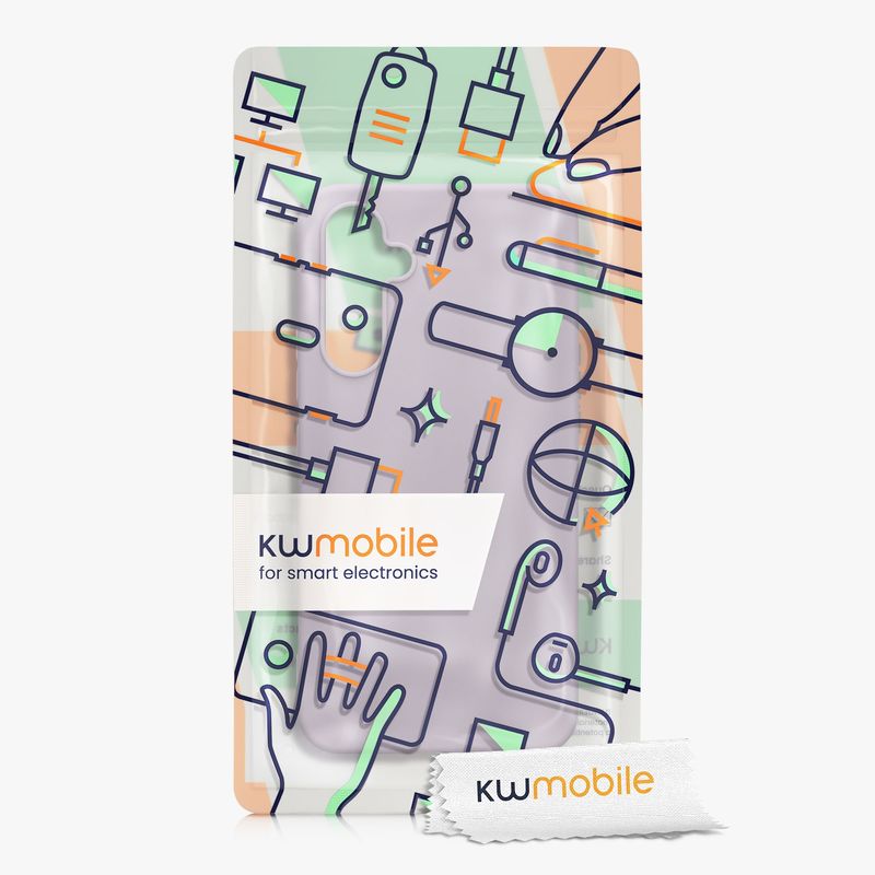 Laptop, Telefoane si Tablete - Telefoane mobile si accesorii - Accesorii Telefoane - Huse telefoane - Husa Kwmobile pentru Samsung Galaxy A54 5G, incarcare wireless, silicon, mov, TPU - Infinity.ro