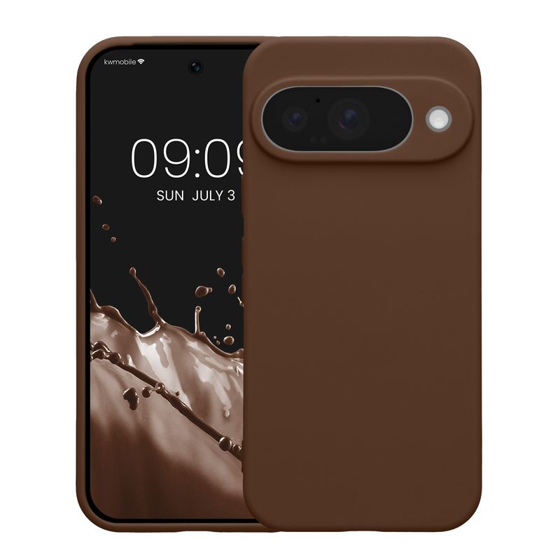 Laptop, Telefoane si Tablete - Telefoane mobile si accesorii - Accesorii Telefoane - Huse telefoane - Husa Kwmobile pentru Google Pixel 10, anti-alunecare, silicon, maro - Infinity.ro