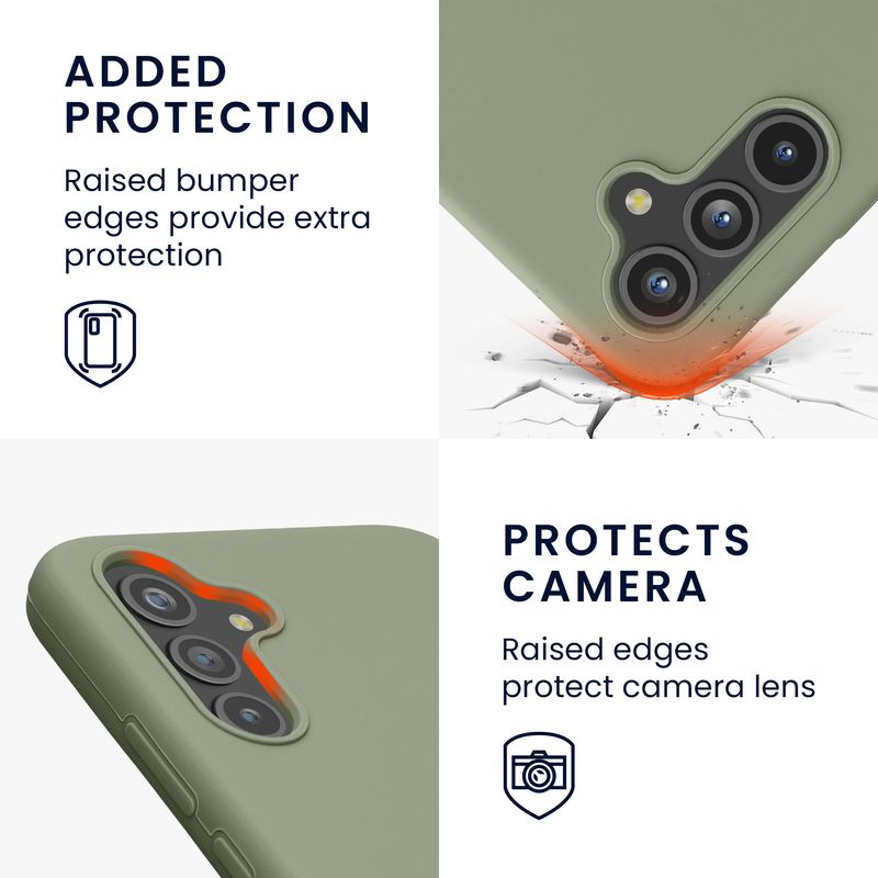 Laptop, Telefoane si Tablete - Telefoane mobile si accesorii - Accesorii Telefoane - Huse telefoane - Husa Kwmobile pentru Samsung Galaxy A54 5G, incarcare wireless, silicon, verde, gri - Infinity.ro