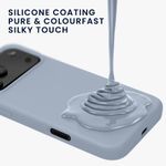 Laptop, Telefoane si Tablete - Telefoane mobile si accesorii - Accesorii Telefoane - Huse telefoane - Husa Kwmobile pentru iPhone 17 Pro Max, anti-alunecare, silicon, albastru deschis - Infinity.ro