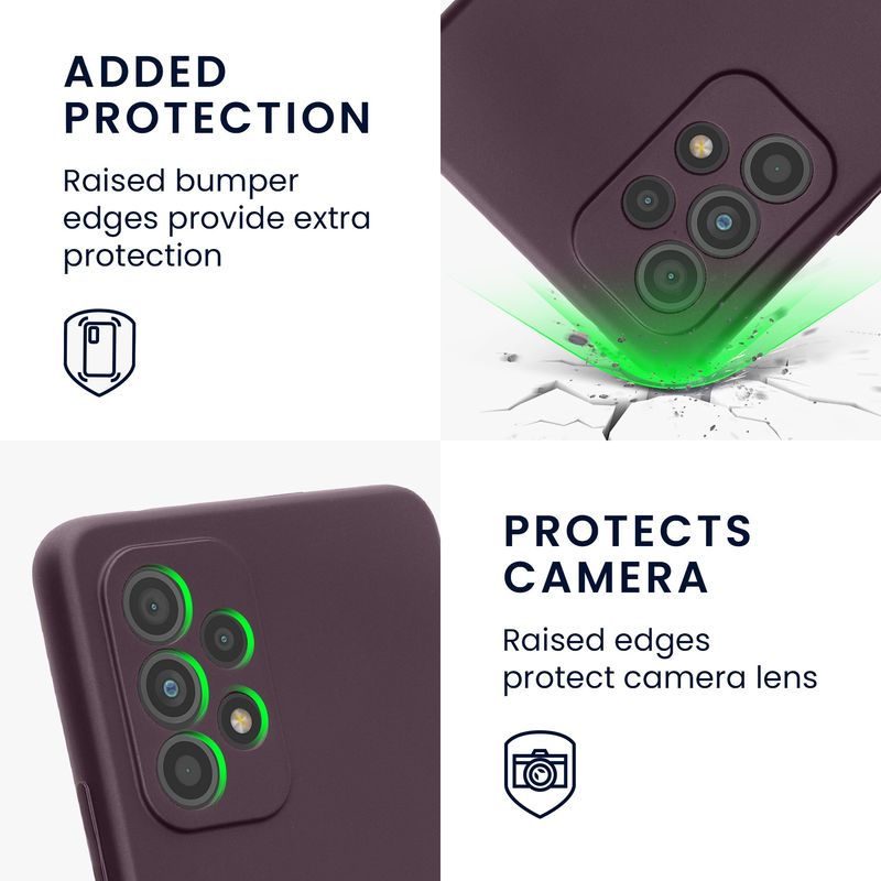 Laptop, Telefoane si Tablete - Telefoane mobile si accesorii - Accesorii Telefoane - Huse telefoane - Husa Kwmobile pentru Samsung Galaxy A53 5G, anti-alunecare, silicon, visiniu - Infinity.ro