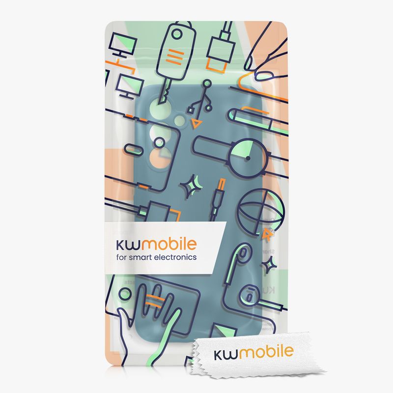 Laptop, Telefoane si Tablete - Telefoane mobile si accesorii - Accesorii Telefoane - Huse telefoane - Husa Kwmobile pentru Samsung Galaxy A54 5G, anti-alunecare, protectie la zgarieturi, silicon, albastru - Infinity.ro