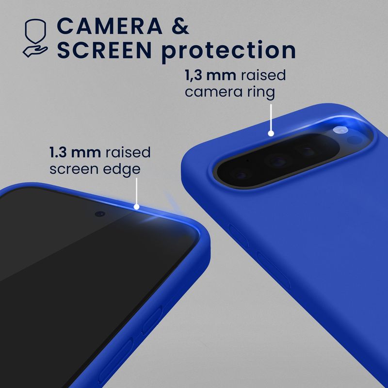 Laptop, Telefoane si Tablete - Telefoane mobile si accesorii - Accesorii Telefoane - Huse telefoane - Husa Kwmobile pentru Google Pixel 10/Pixel 10 Pro, compatibilitate MagSafe, silicon, albastru baltic - Infinity.ro