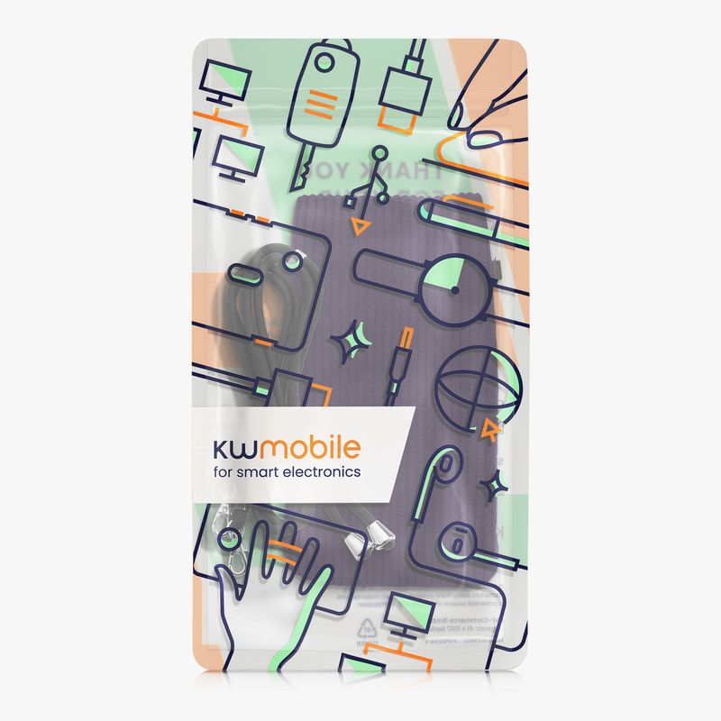 Laptop, Telefoane si Tablete - Telefoane mobile si accesorii - Accesorii Telefoane - Huse telefoane - Husa Kwmobile, inchidere magnetica, protectie la zgarieturi, protectie la praf, textil, nailon, mov - Infinity.ro