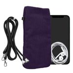 Laptop, Telefoane si Tablete - Telefoane mobile si accesorii - Accesorii Telefoane - Huse telefoane - Husa Kwmobile, inchidere magnetica, protectie la zgarieturi, protectie la praf, textil, nailon, mov - Infinity.ro