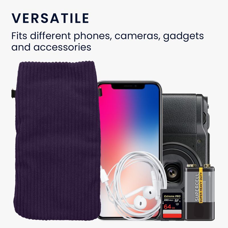 Laptop, Telefoane si Tablete - Telefoane mobile si accesorii - Accesorii Telefoane - Huse telefoane - Husa Kwmobile, inchidere magnetica, protectie la zgarieturi, protectie la praf, textil, nailon, mov - Infinity.ro