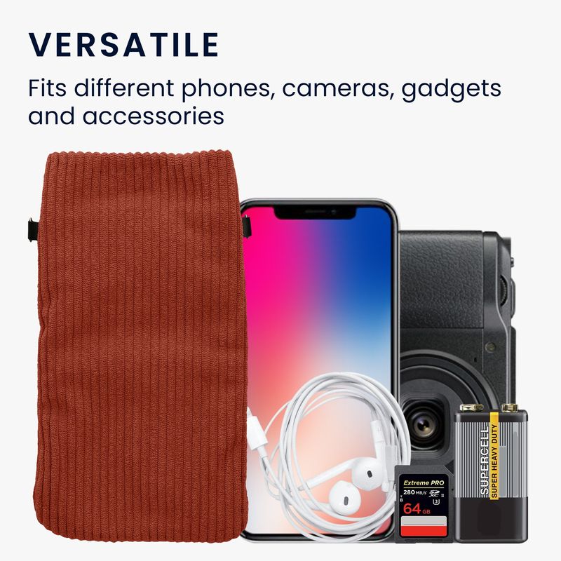 Laptop, Telefoane si Tablete - Telefoane mobile si accesorii - Accesorii Telefoane - Huse telefoane - Husa Kwmobile, inchidere magnetica, textil, nailon, portocaliu - Infinity.ro