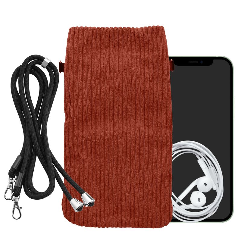 Laptop, Telefoane si Tablete - Telefoane mobile si accesorii - Accesorii Telefoane - Huse telefoane - Husa Kwmobile, inchidere magnetica, textil, nailon, portocaliu - Infinity.ro