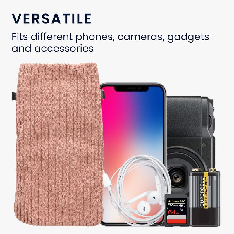Laptop, Telefoane si Tablete - Telefoane mobile si accesorii - Accesorii Telefoane - Huse telefoane - Husa Kwmobile, inchidere magnetica, protectie la praf, textil, nailon, roz - Infinity.ro