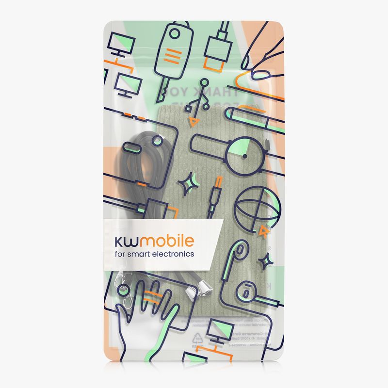 Laptop, Telefoane si Tablete - Telefoane mobile si accesorii - Accesorii Telefoane - Huse telefoane - Husa universala Kwmobile, inchidere magnetica, protectie la zgarieturi, textil, nailon, verde - Infinity.ro