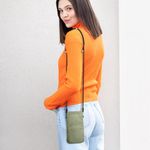 Laptop, Telefoane si Tablete - Telefoane mobile si accesorii - Accesorii Telefoane - Huse telefoane - Husa universala Kwmobile, inchidere magnetica, protectie la zgarieturi, textil, nailon, verde - Infinity.ro