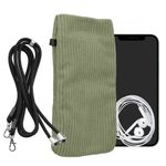 Laptop, Telefoane si Tablete - Telefoane mobile si accesorii - Accesorii Telefoane - Huse telefoane - Husa universala Kwmobile, inchidere magnetica, protectie la zgarieturi, textil, nailon, verde - Infinity.ro