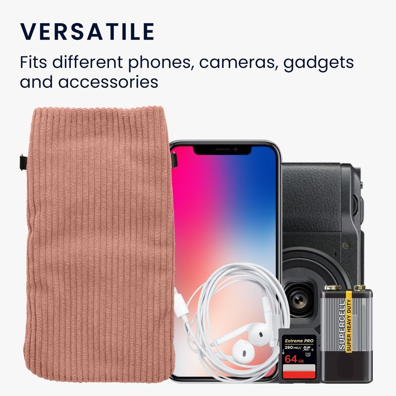 Laptop, Telefoane si Tablete - Telefoane mobile si accesorii - Accesorii Telefoane - Huse telefoane - Husa Kwmobile, inchidere magnetica, textil, nailon, roz prafuit - Infinity.ro