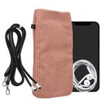 Laptop, Telefoane si Tablete - Telefoane mobile si accesorii - Accesorii Telefoane - Huse telefoane - Husa Kwmobile, inchidere magnetica, textil, nailon, roz prafuit - Infinity.ro