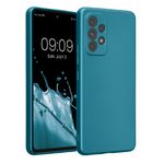 Laptop, Telefoane si Tablete - Telefoane mobile si accesorii - Accesorii Telefoane - Huse telefoane - Husa Kwmobile pentru Samsung Galaxy A53 5G, anti-alunecare, silicon, albastru caraibian - Infinity.ro