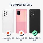 Laptop, Telefoane si Tablete - Telefoane mobile si accesorii - Accesorii Telefoane - Huse telefoane - Husa Kwmobile pentru Samsung Galaxy A53 5G, anti-alunecare, silicon, albastru caraibian - Infinity.ro