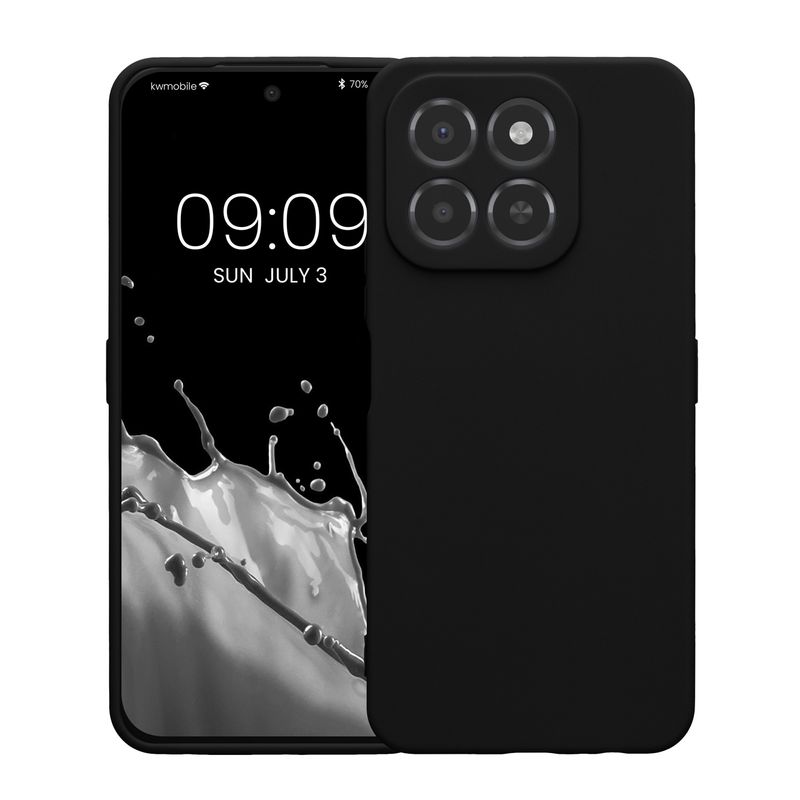 Laptop, Telefoane si Tablete - Telefoane mobile si accesorii - Accesorii Telefoane - Huse telefoane - Husa Kwmobile pentru Honor X6C, anti-alunecare, silicon, negru - Infinity.ro