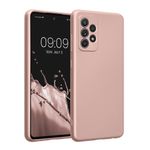 Laptop, Telefoane si Tablete - Telefoane mobile si accesorii - Accesorii Telefoane - Huse telefoane - Husa Kwmobile pentru Samsung Galaxy A52/Galaxy A52 5G/Galaxy A52s 5G, anti-alunecare, silicon, auriu - Infinity.ro