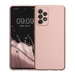 Laptop, Telefoane si Tablete - Telefoane mobile si accesorii - Accesorii Telefoane - Huse telefoane - Husa Kwmobile pentru Samsung Galaxy A52/Galaxy A52 5G/Galaxy A52s 5G, anti-alunecare, silicon, auriu - Infinity.ro
