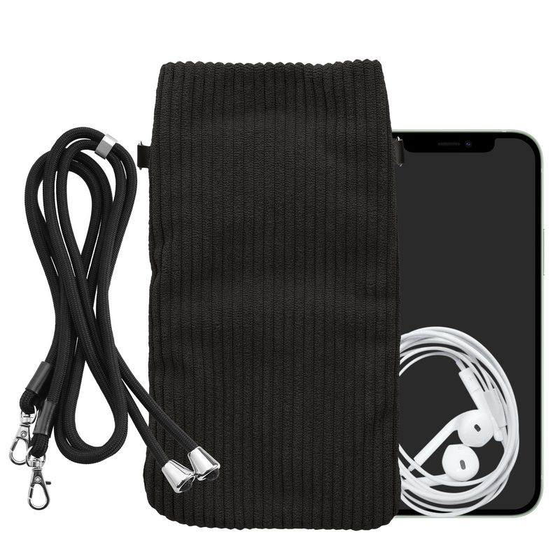 Laptop, Telefoane si Tablete - Telefoane mobile si accesorii - Accesorii Telefoane - Huse telefoane - Husa Kwmobile, inchidere magnetica, protectie la zgarieturi, protectie la praf, textil, nailon, gri - Infinity.ro