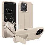 Laptop, Telefoane si Tablete - Telefoane mobile si accesorii - Accesorii Telefoane - Huse telefoane - Husa Kwmobile pentru iPhone 16 Pro, functie stand, silicon, bej - Infinity.ro