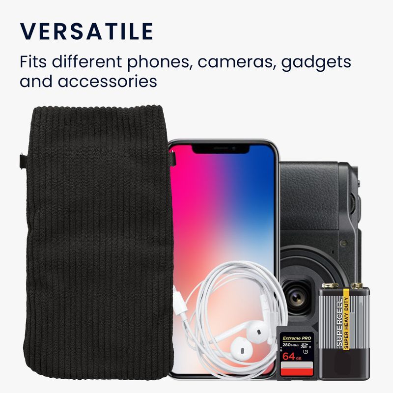 Laptop, Telefoane si Tablete - Telefoane mobile si accesorii - Accesorii Telefoane - Huse telefoane - Husa Kwmobile, inchidere magnetica, protectie la zgarieturi, protectie la praf, textil, nailon, gri - Infinity.ro