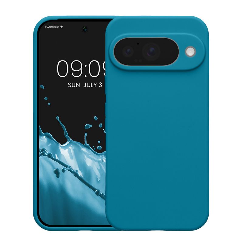 Laptop, Telefoane si Tablete - Telefoane mobile si accesorii - Accesorii Telefoane - Huse telefoane - Husa Kwmobile pentru Google Pixel 10, anti-alunecare, protectie la zgarieturi, silicon, albastru - Infinity.ro