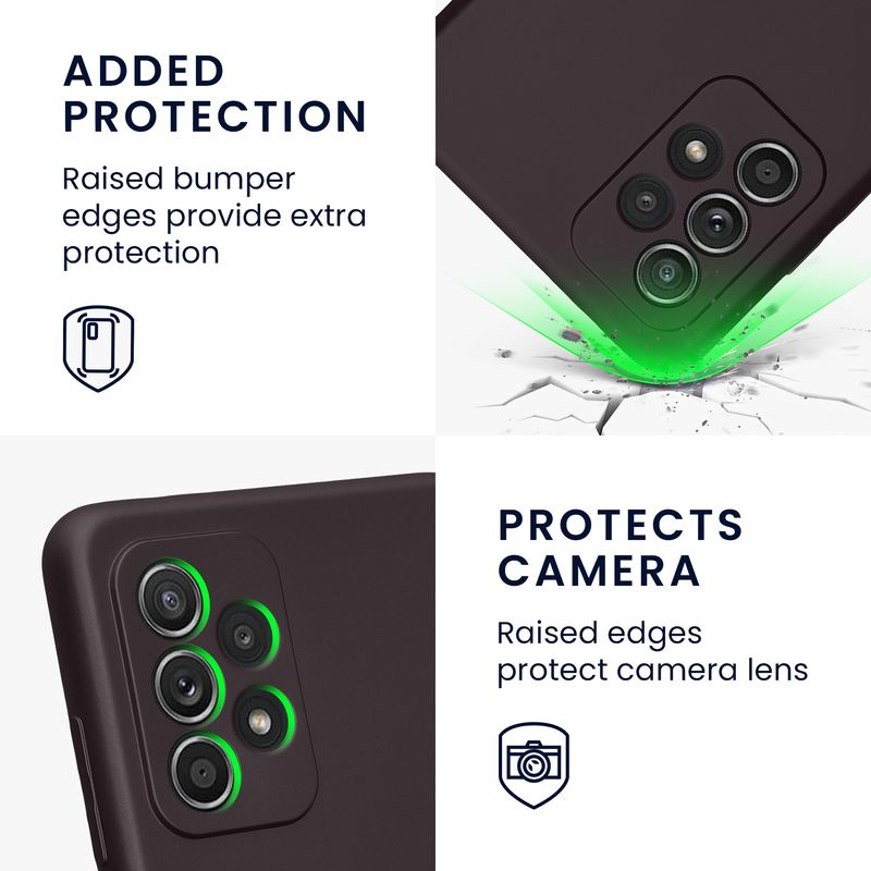 Laptop, Telefoane si Tablete - Telefoane mobile si accesorii - Accesorii Telefoane - Huse telefoane - Husa Kwmobile pentru Samsung Galaxy A52/Galaxy A52 5G/Galaxy A52s 5G, anti-alunecare, silicon, visiniu - Infinity.ro