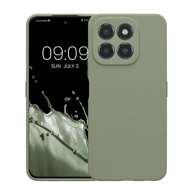 Laptop, Telefoane si Tablete - Telefoane mobile si accesorii - Accesorii Telefoane - Huse telefoane - Husa Kwmobile pentru Honor X6C, anti-alunecare, silicon, verde - Infinity.ro
