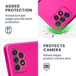 Laptop, Telefoane si Tablete - Telefoane mobile si accesorii - Accesorii Telefoane - Huse telefoane - Husa Kwmobile pentru Samsung Galaxy A52/Galaxy A52 5G/Galaxy A52s 5G, anti-alunecare, silicon, roz metalizat - Infinity.ro