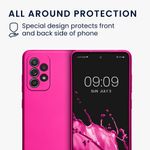 Laptop, Telefoane si Tablete - Telefoane mobile si accesorii - Accesorii Telefoane - Huse telefoane - Husa Kwmobile pentru Samsung Galaxy A52/Galaxy A52 5G/Galaxy A52s 5G, anti-alunecare, silicon, roz metalizat - Infinity.ro