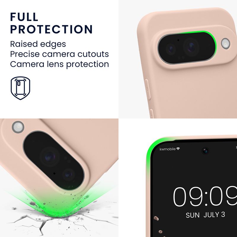 Laptop, Telefoane si Tablete - Telefoane mobile si accesorii - Accesorii Telefoane - Huse telefoane - Husa Kwmobile pentru Google Pixel 10, anti-alunecare, silicon, bej - Infinity.ro