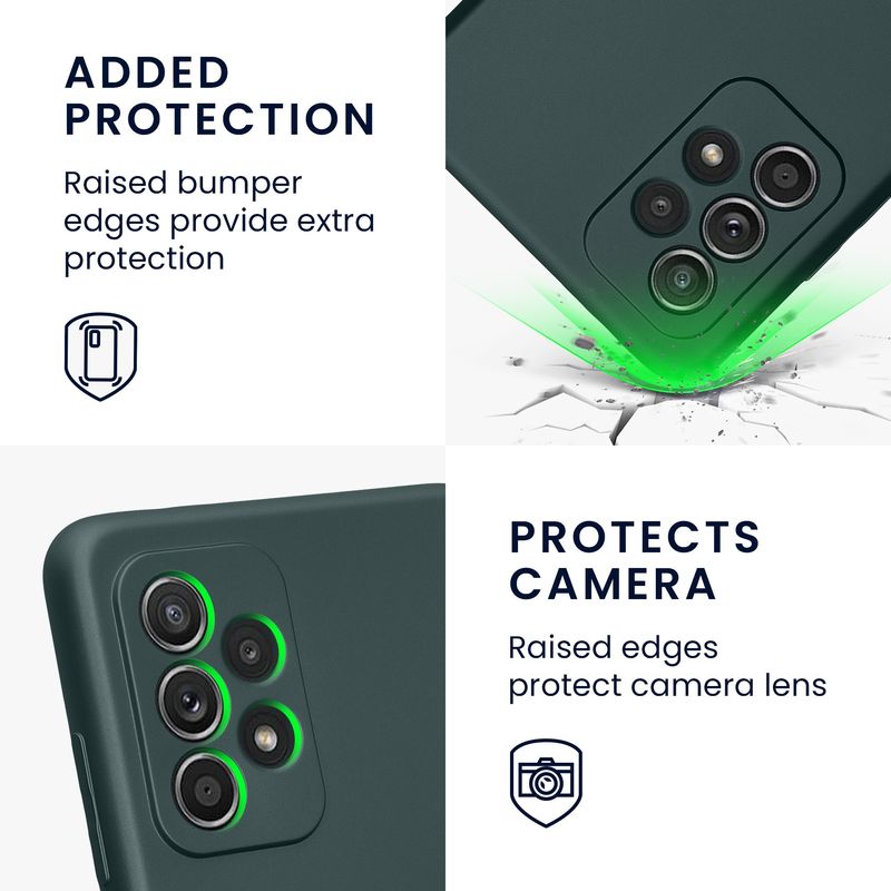 Laptop, Telefoane si Tablete - Telefoane mobile si accesorii - Accesorii Telefoane - Huse telefoane - Husa Kwmobile pentru Samsung Galaxy A52/Galaxy A52 5G/Galaxy A52s 5G, anti-alunecare, silicon, turcoaz - Infinity.ro
