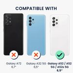 Laptop, Telefoane si Tablete - Telefoane mobile si accesorii - Accesorii Telefoane - Huse telefoane - Husa Kwmobile pentru Samsung Galaxy A52/Galaxy A52 5G/Galaxy A52s 5G, anti-alunecare, silicon, turcoaz - Infinity.ro