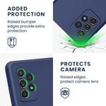 Laptop, Telefoane si Tablete - Telefoane mobile si accesorii - Accesorii Telefoane - Huse telefoane - Husa Kwmobile pentru Samsung Galaxy A52/Galaxy A52 5G/Galaxy A52s 5G, anti-alunecare, silicon, albastru metalizat - Infinity.ro