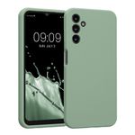 Laptop, Telefoane si Tablete - Telefoane mobile si accesorii - Accesorii Telefoane - Huse telefoane - Husa Kwmobile pentru Samsung Galaxy A14 5G, anti-alunecare, anti-amprenta, silicon, verde - Infinity.ro
