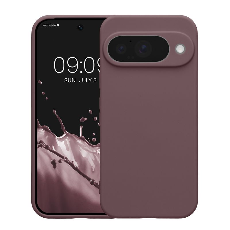 Laptop, Telefoane si Tablete - Telefoane mobile si accesorii - Accesorii Telefoane - Huse telefoane - Husa Kwmobile pentru Google Pixel 10, anti-alunecare, silicon, mov strugure - Infinity.ro