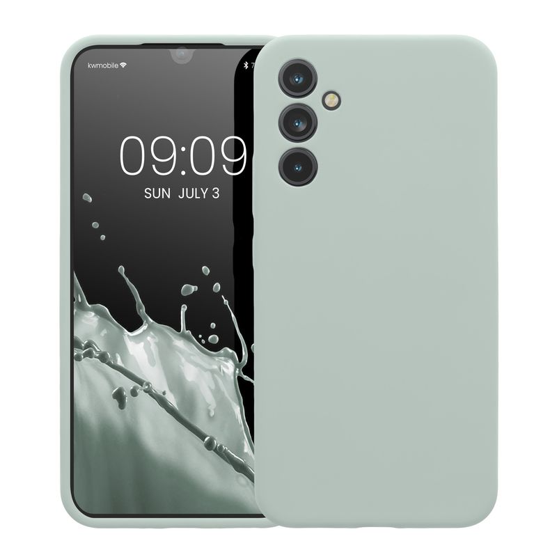 Laptop, Telefoane si Tablete - Telefoane mobile si accesorii - Accesorii Telefoane - Huse telefoane - Husa Kwmobile pentru Samsung Galaxy A34 5G, anti-alunecare, silicon, menta - Infinity.ro