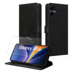 Laptop, Telefoane si Tablete - Telefoane mobile si accesorii - Accesorii Telefoane - Huse telefoane - Husa tip portofel Kwmobile pentru Samsung Galaxy A06, inchidere magnetica, piele ecologica, negru - Infinity.ro