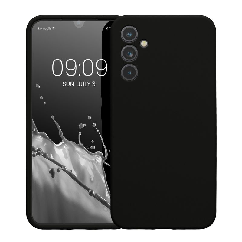 Laptop, Telefoane si Tablete - Telefoane mobile si accesorii - Accesorii Telefoane - Huse telefoane - Husa Kwmobile pentru Samsung Galaxy A34 5G, anti-alunecare, anti-amprenta, silicon, negru - Infinity.ro