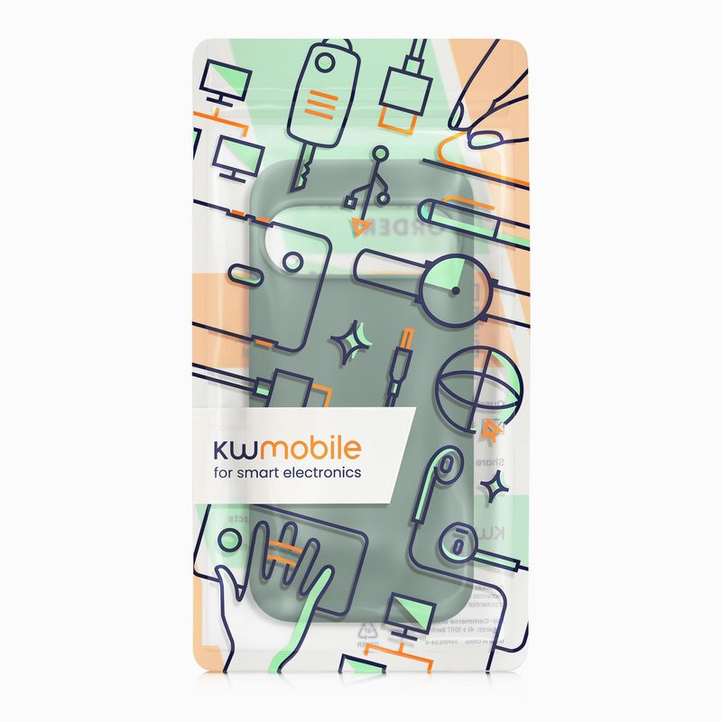 Laptop, Telefoane si Tablete - Telefoane mobile si accesorii - Accesorii Telefoane - Huse telefoane - Husa Kwmobile pentru Google Pixel 10/Pixel 10 Pro, incarcare wireless, silicon, verde padure - Infinity.ro