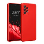 Laptop, Telefoane si Tablete - Telefoane mobile si accesorii - Accesorii Telefoane - Huse telefoane - Husa Kwmobile pentru Samsung Galaxy A52/Galaxy A52 5G/Galaxy A52s 5G, anti-alunecare, silicon, rosu - Infinity.ro