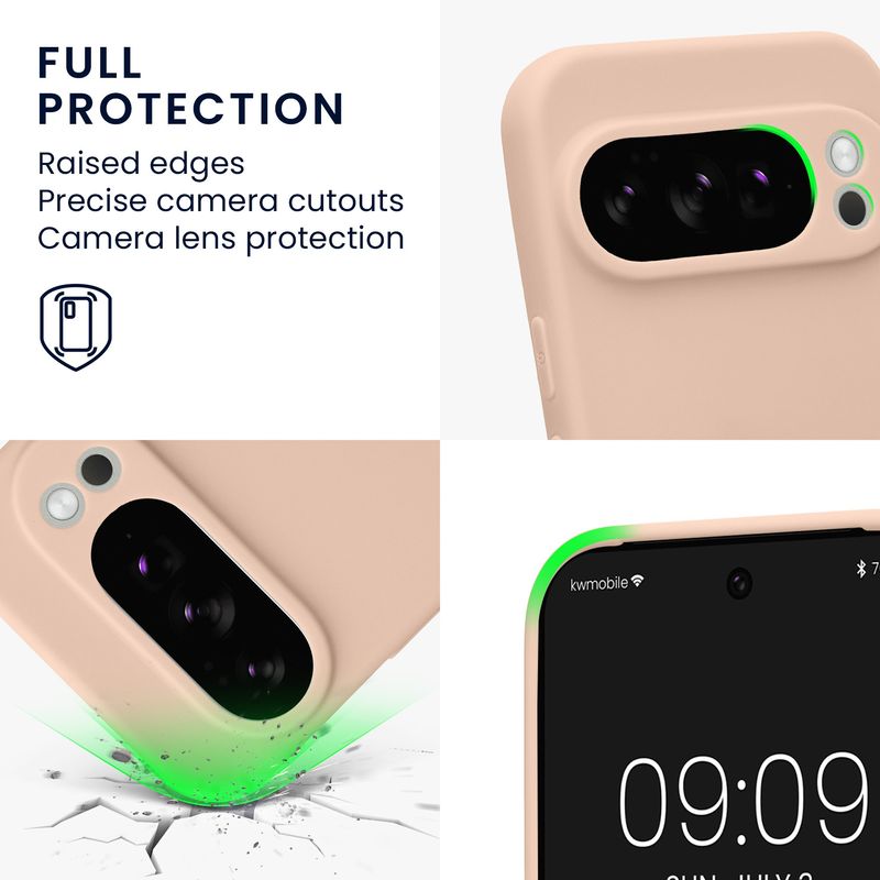 Laptop, Telefoane si Tablete - Telefoane mobile si accesorii - Accesorii Telefoane - Huse telefoane - Husa Kwmobile pentru Google Pixel 10 Pro, anti-alunecare, silicon, bej - Infinity.ro