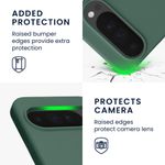 Laptop, Telefoane si Tablete - Telefoane mobile si accesorii - Accesorii Telefoane - Huse telefoane - Husa Kwmobile pentru Google Pixel 10 Pro XL, incarcare wireless, anti-alunecare, silicon, verde - Infinity.ro