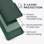 Laptop, Telefoane si Tablete - Telefoane mobile si accesorii - Accesorii Telefoane - Huse telefoane - Husa Kwmobile pentru Google Pixel 10 Pro XL, incarcare wireless, anti-alunecare, silicon, verde - Infinity.ro